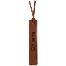 Custom Faux Leather Bookmark