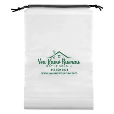 Custom Waterproof Clothing Drawstring Bag - 7.9"w x 11.8"h x 1.8"d