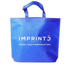 Custom Reusable Non Woven Fabric Shopping Bag with Handle - 13"w x 10"h x 4"d