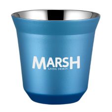 Custom Double Wall Stainless Steel Coffee Cup - 2.7 oz.