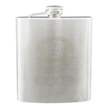 Stainless Steel Custom Hip Flasks - 18 oz.