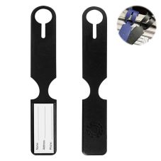 Custom Strip Leather Luggage Tag
