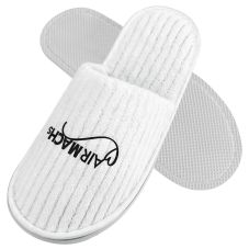 Custom Coral Fleece Spa Closed Toe Travel Slipper