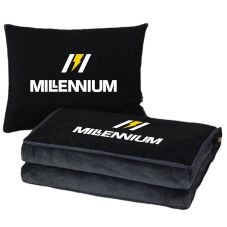 Full Color Custom 2-in-1 Travel Pillow Blanket
