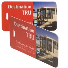 Full Color Plastic Custom Luggage Tag w/ ID Card