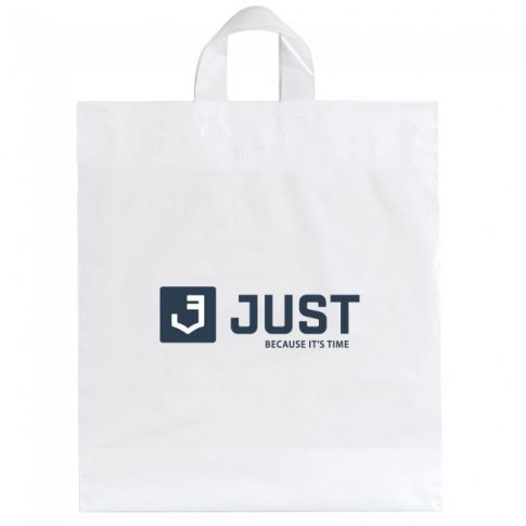 Custom Reusable Soft Loop Handle Plastic Bag X